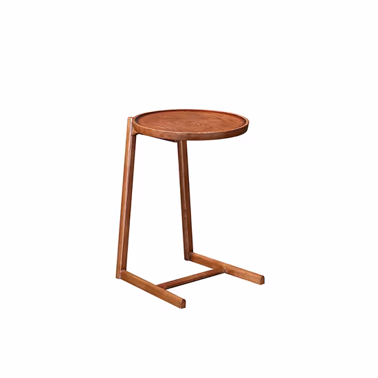 Table d'appoint basse de salle à manger en bois massif de conception moderne populaire